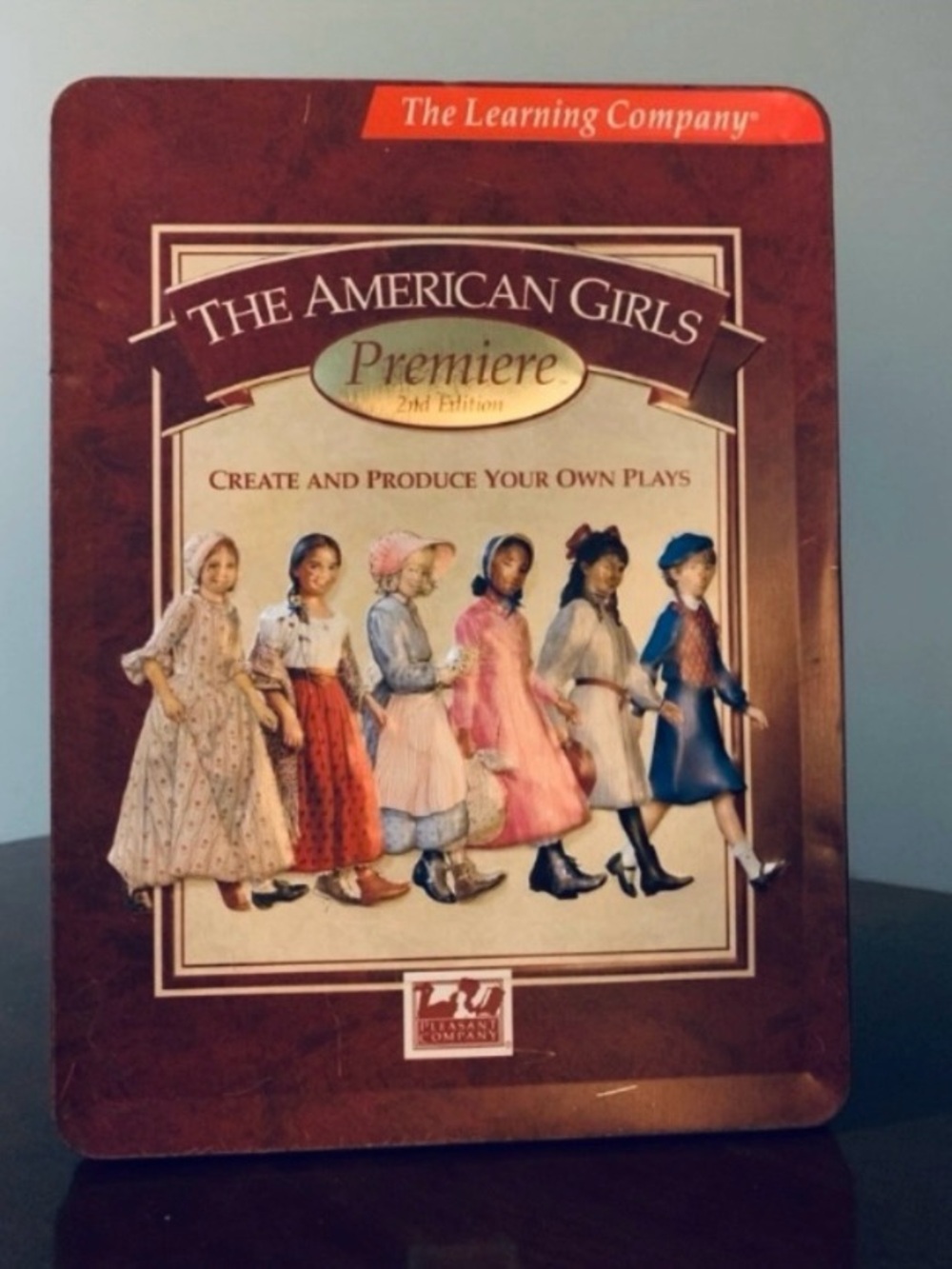 Vintage American Girl Metal Tin Box